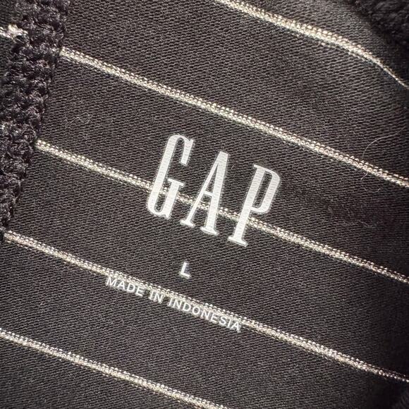 GAP Womens Large Black Striped Turtleneck Shirt - Picture 3 of 7